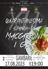 QUARANTUNESIMA SAGRA DI MACCARRUNI I CASA